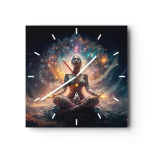 Horloge murale - Pendule murale - Flux de bonne énergie - 40x40 cm