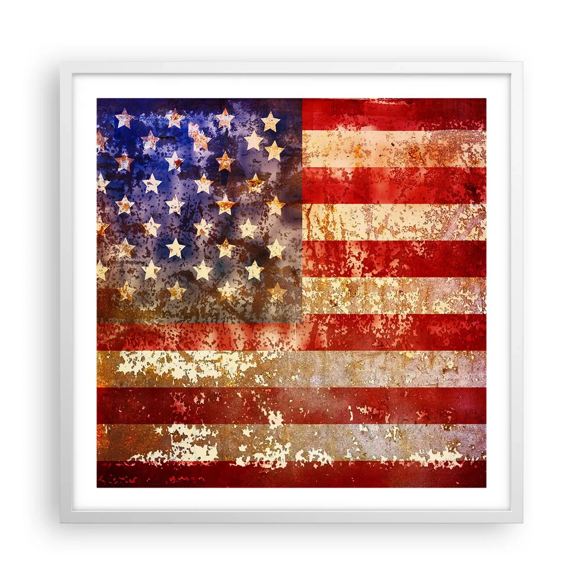 Affiche dans un cadre blanc - Poster - La gloire ne s'efface pas - 60x60 cm