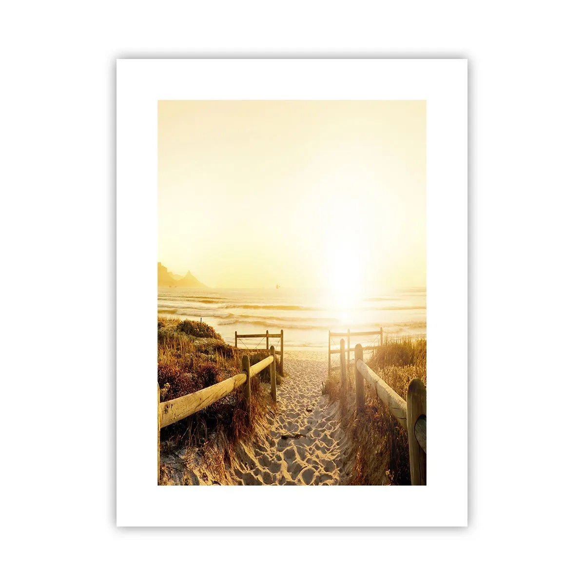 Affiche - Poster - A travers la dune, vers le soleil - 30x40 cm