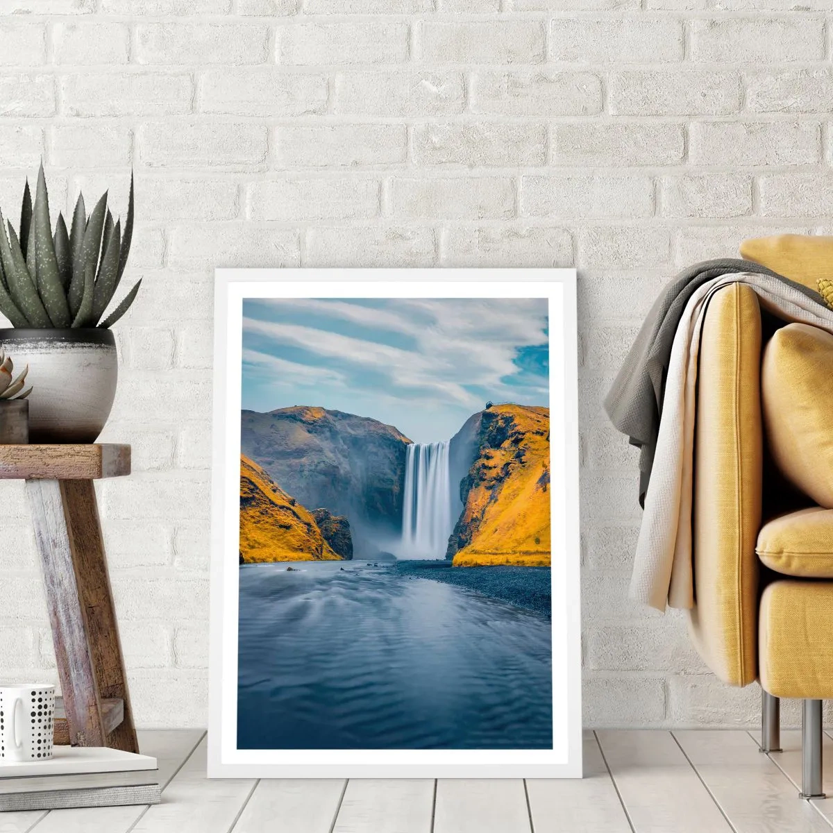 Affiche dans un cadre blanc - Poster - Durée éternelle, mouvement éternel - 61x91 cm