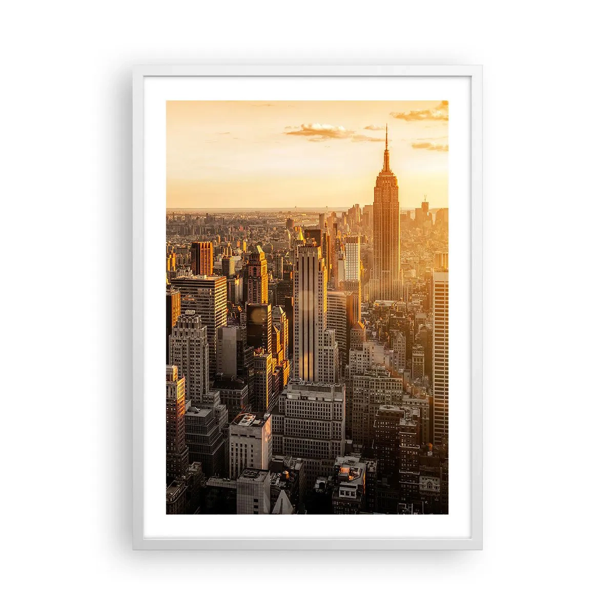 Affiche dans un cadre blanc - Poster - Grandir au soleil - 50x70 cm