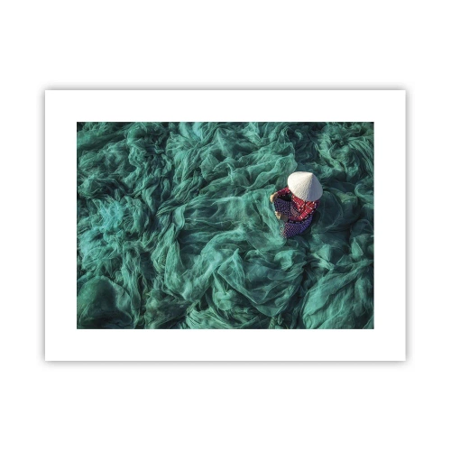 Affiche - Poster - Dans une mer de filet - 40x30 cm