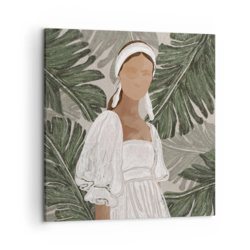 Impression sur toile - Image sur toile - Portrait exotique - 50x50 cm