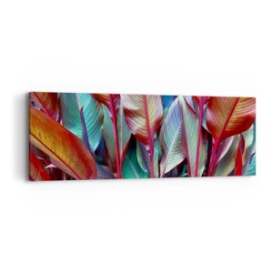 Impression sur toile - Image sur toile - Un fourré coloré - 90x30 cm