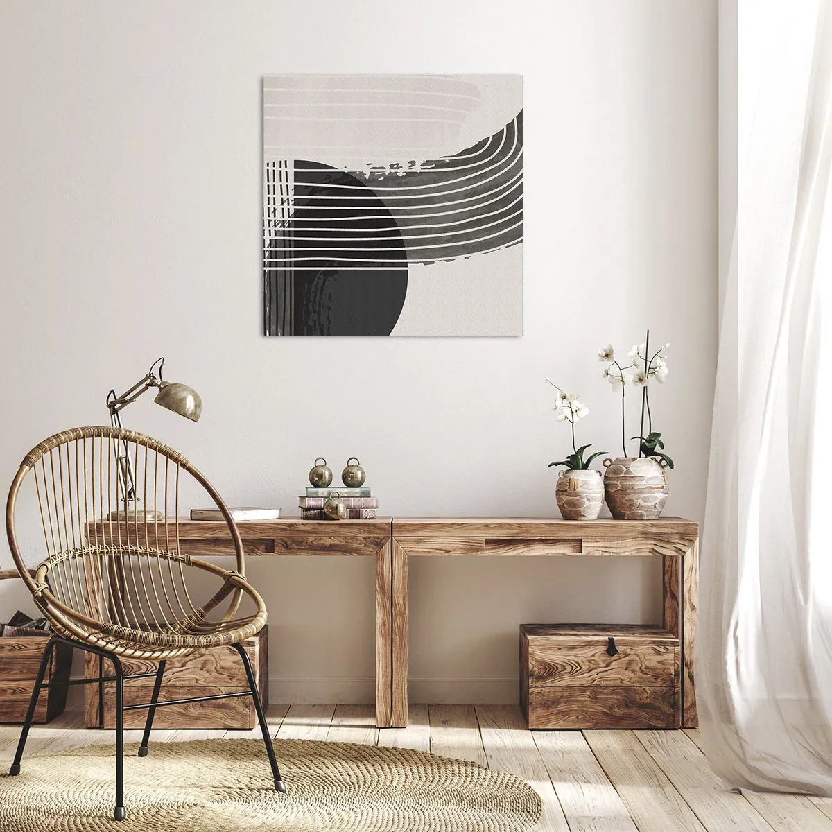 Impression sur toile - Image sur toile - Aller et retour - 30x30 cm