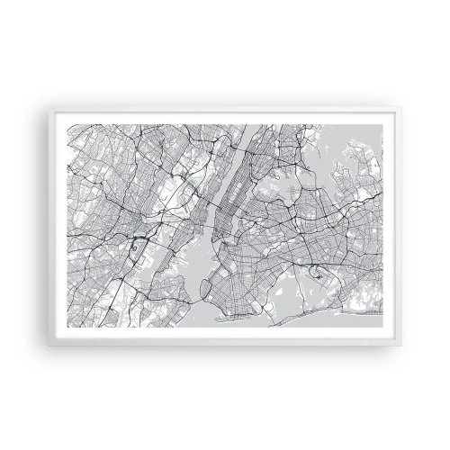 Affiche dans un cadre blanc - Poster - Anatomie de la métropole - 91x61 cm