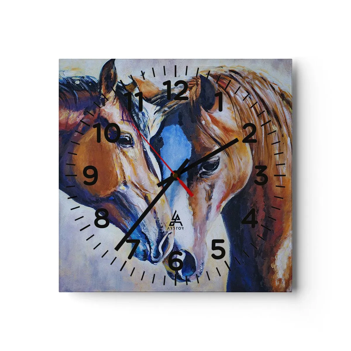 Horloge murale - Pendule murale - Est-ce de l'amitié ? Ou de l'amour ? - 40x40 cm