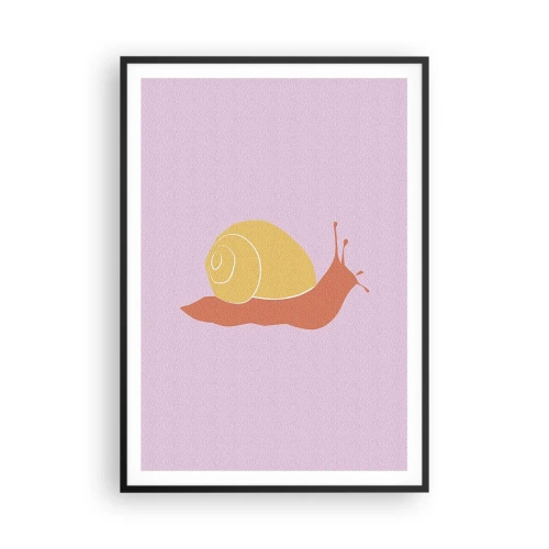 Affiche dans un cadre noir - Poster - Il n'y a pas d'urgence - 70x100 cm