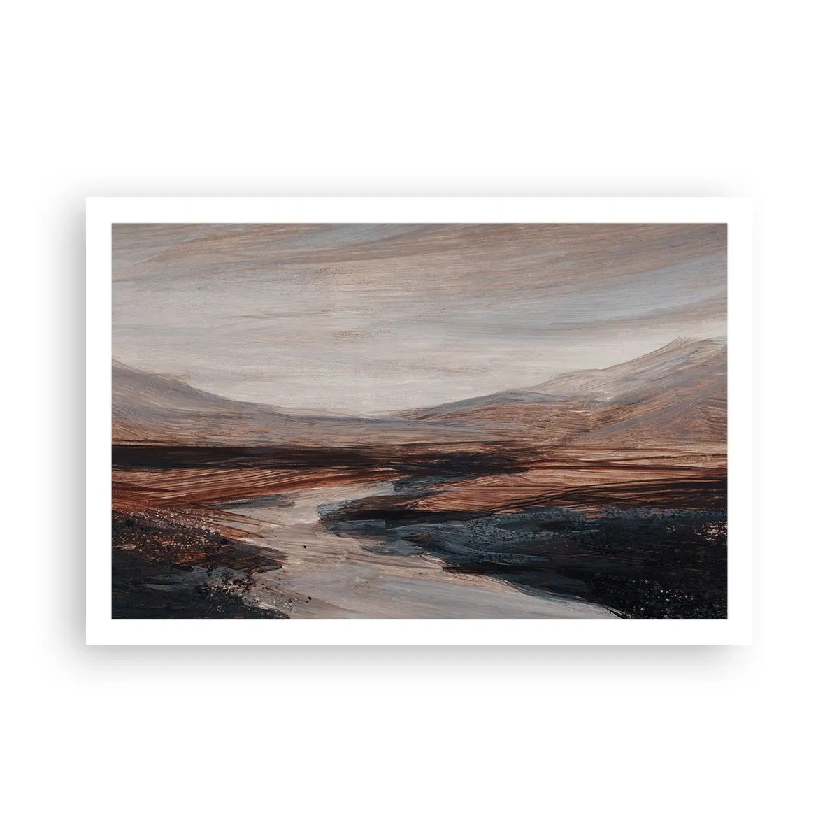 Affiche - Poster - Une vallée tranquille - 91x61 cm