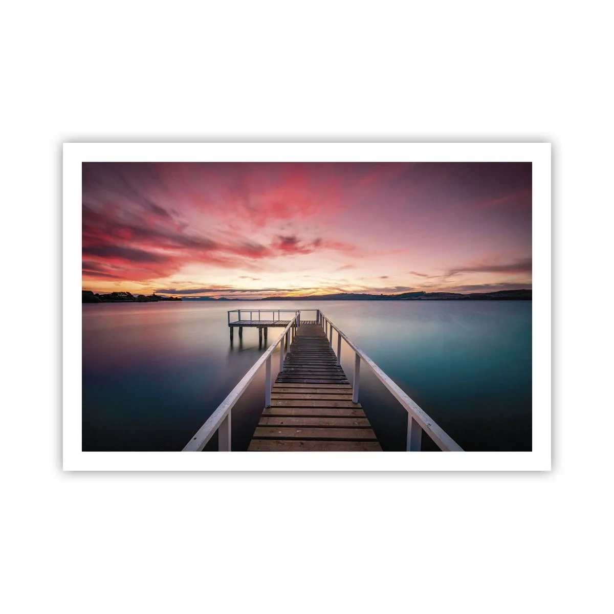 Affiche - Poster - La douce flamme du soir - 91x61 cm