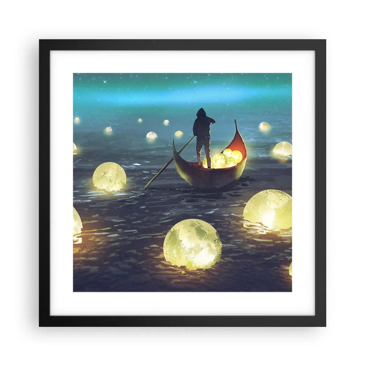 Affiche dans un cadre noir - Poster - Des choses dont les philosophes n'ont jamais rêvé - 40x40 cm