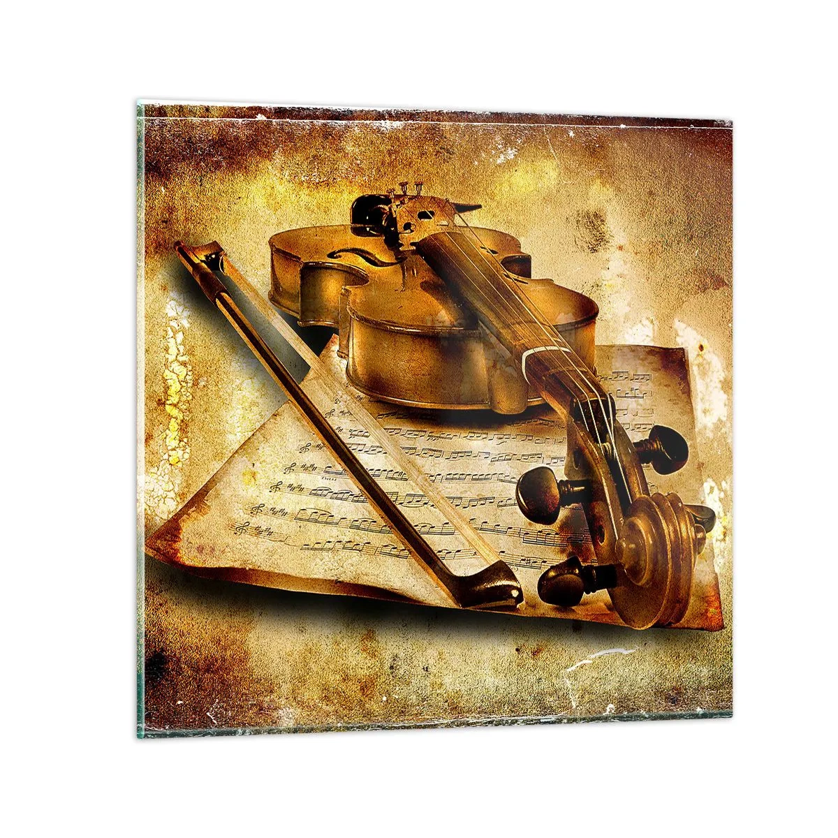 Impression sur verre - Image sur verre - Besoin immédiat d'un virtuose - 30x30 cm