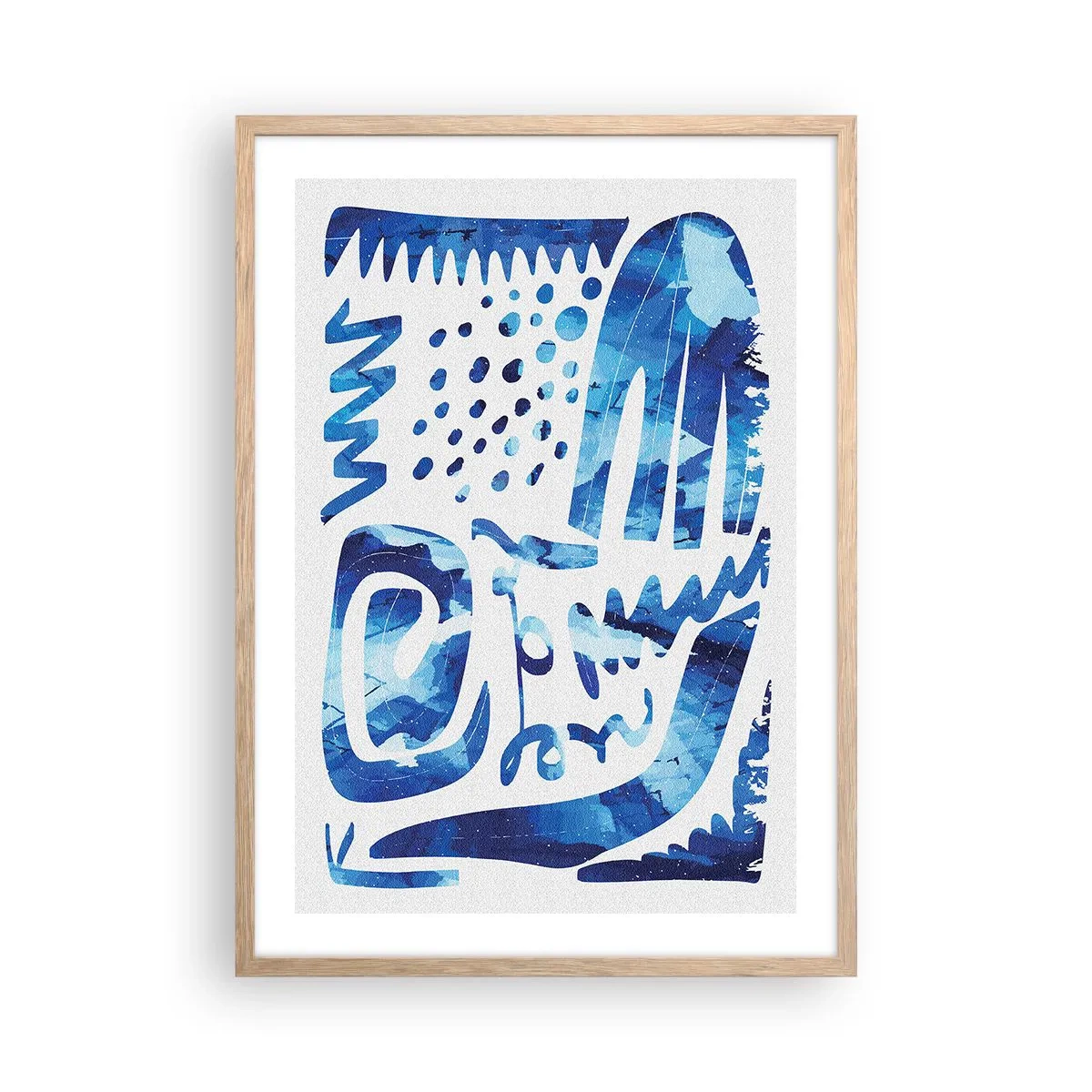 Affiche dans un chêne clair - Poster - Retour aux racines - 50x70 cm