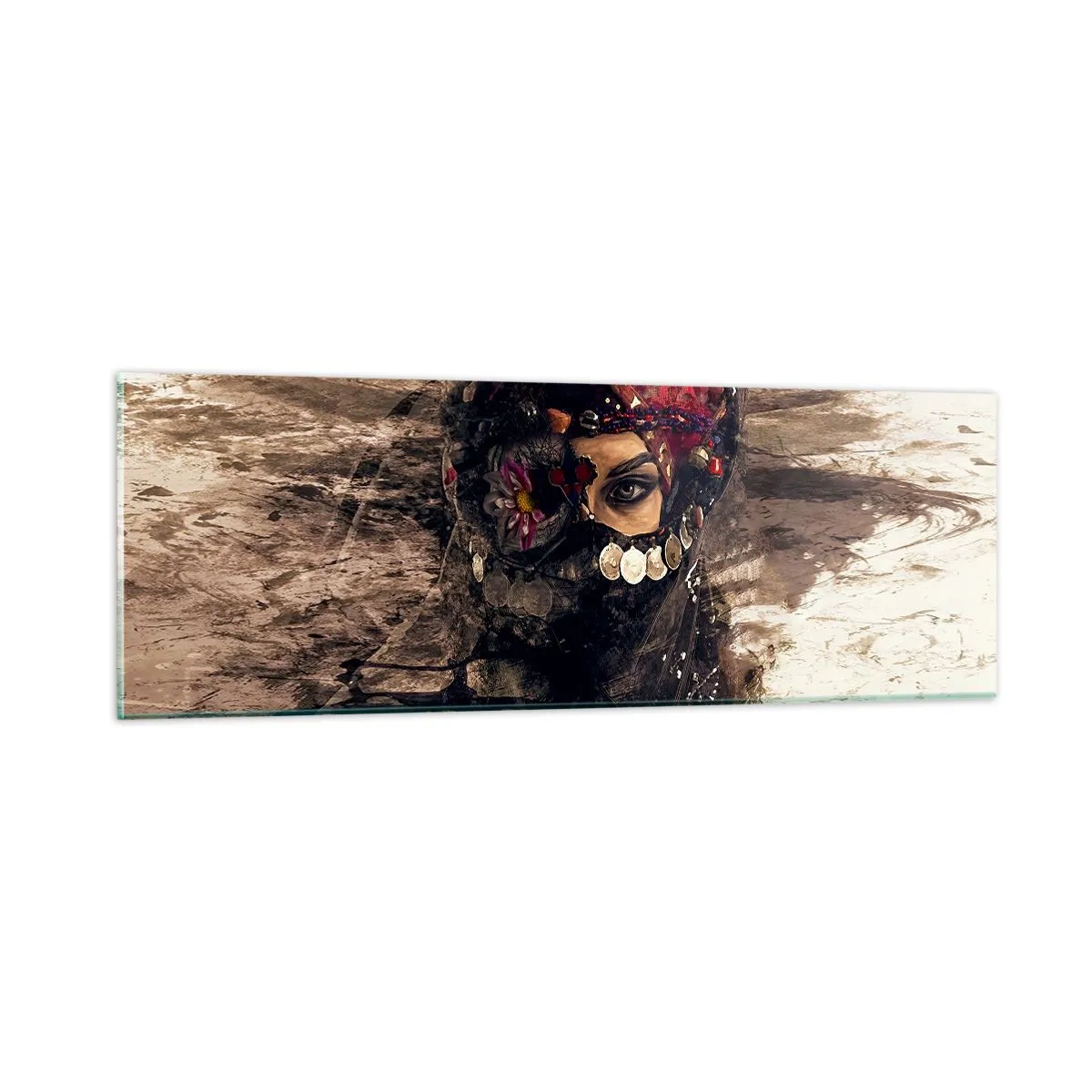 Impression sur verre - Image sur verre - Inquiétant, c'est le moins qu'on puisse dire - 90x30 cm
