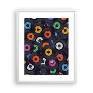 Affiche dans un cadre blanc - Poster - Couleurs des classiques - 40x50 cm