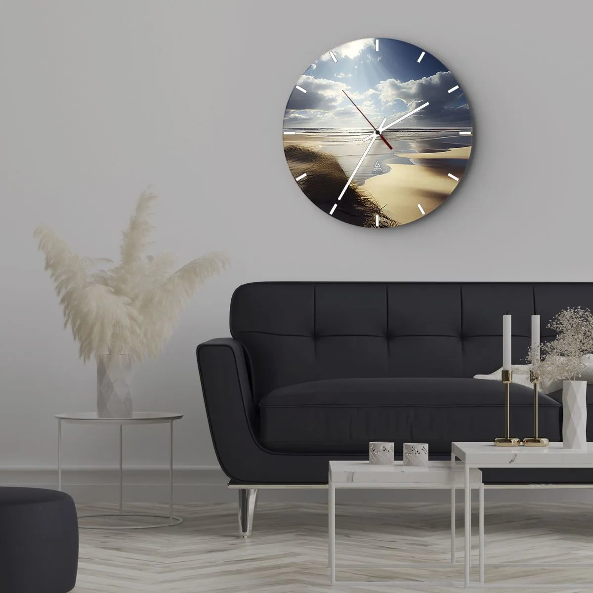 Horloge murale - Pendule murale - Plage, plage sauvage - 40x40 cm