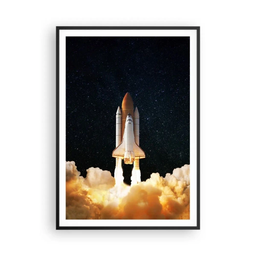 Affiche dans un cadre noir - Poster - Ad astra! - 70x100 cm