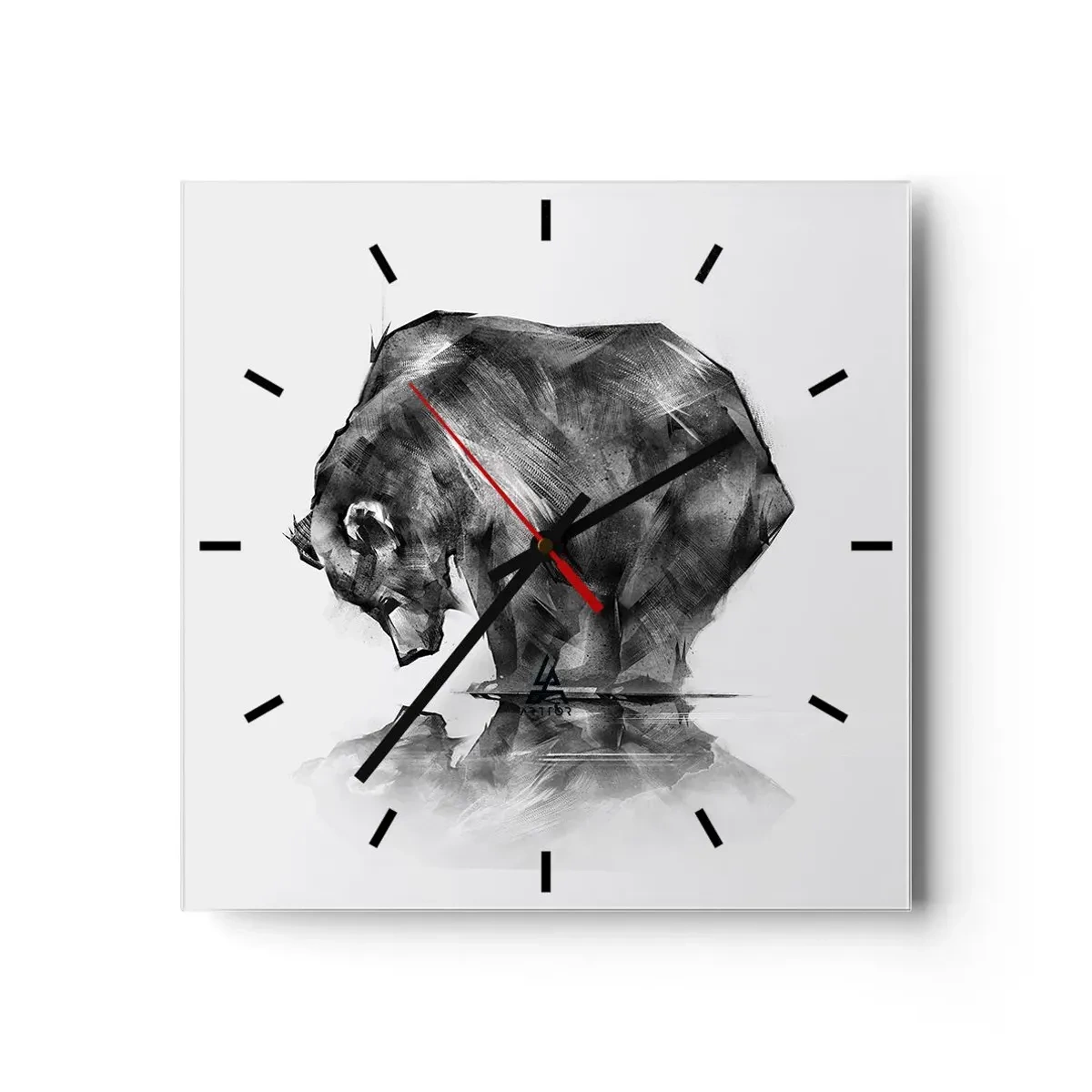 Horloge murale - Pendule murale - Ravi de rencontrer quelqu'un de proche - 40x40 cm
