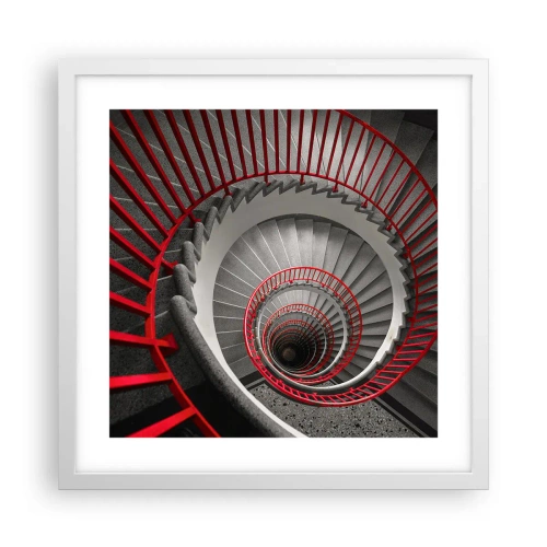 Affiche dans un cadre blanc - Poster - Amusement architectural - 40x40 cm