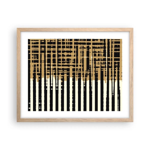 Affiche dans un chêne clair - Poster - Abstraction architecturale - 50x40 cm
