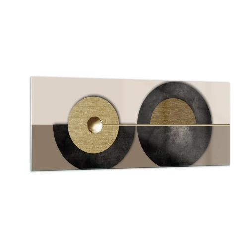 Impression sur verre - Image sur verre - Variations autour du cercle - 100x40 cm