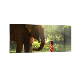 Impression sur verre - Image sur verre - La force de l'amitié - 100x40 cm