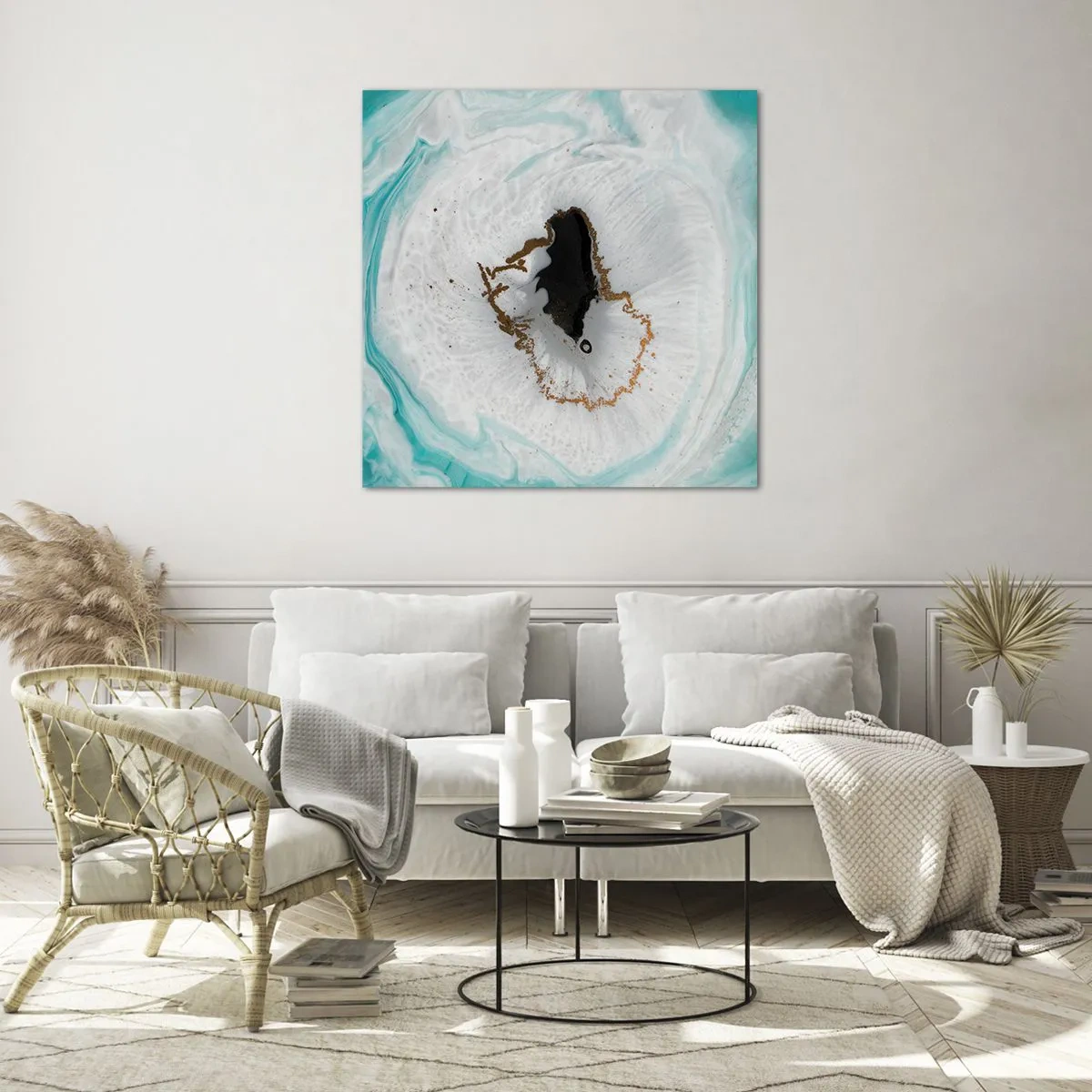 Impression sur verre - Image sur verre - Pénétrer à l'intérieur - 70x70 cm