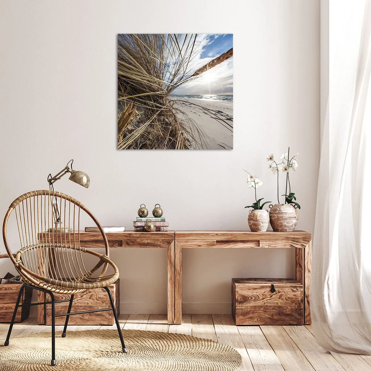 Impression sur toile - Image sur toile - Rencontre des éléments - 60x60 cm
