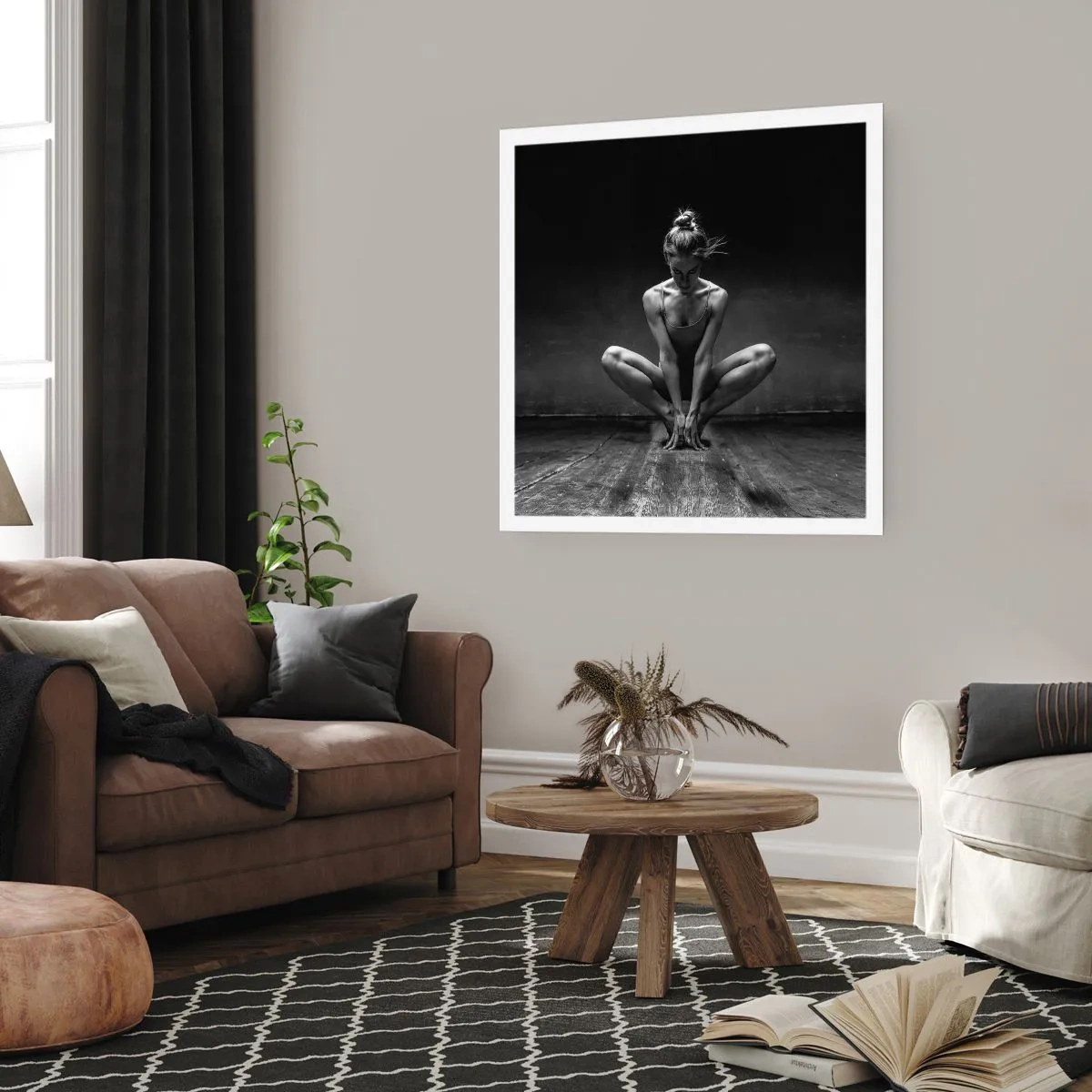 Affiche - Poster - Concentration de l'énergie de la danse - 30x30 cm