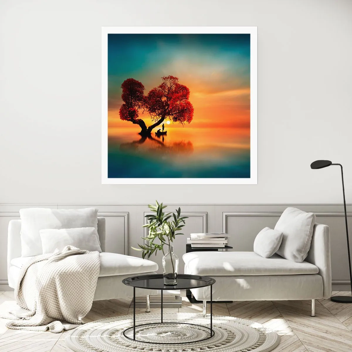 Affiche - Poster - Plénitude et éloignement sans monde - 30x30 cm