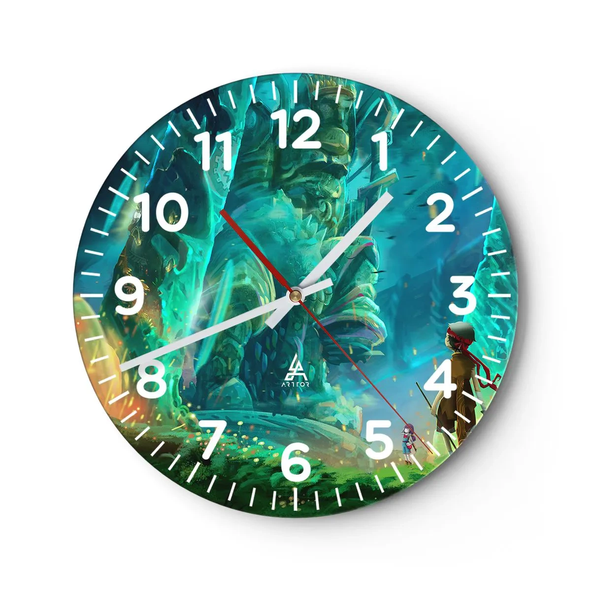 Horloge murale - Pendule murale - Du grand livre des contes de fées - 40x40 cm