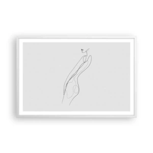 Affiche dans un cadre blanc - Poster - Juste une promesse - 91x61 cm