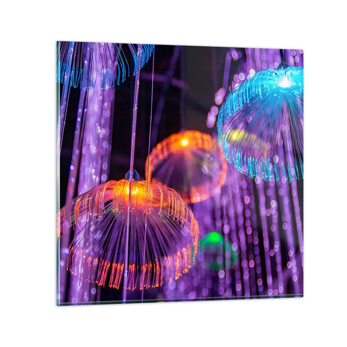 Impression sur verre - Image sur verre - Fontaine lumineuse - 40x40 cm
