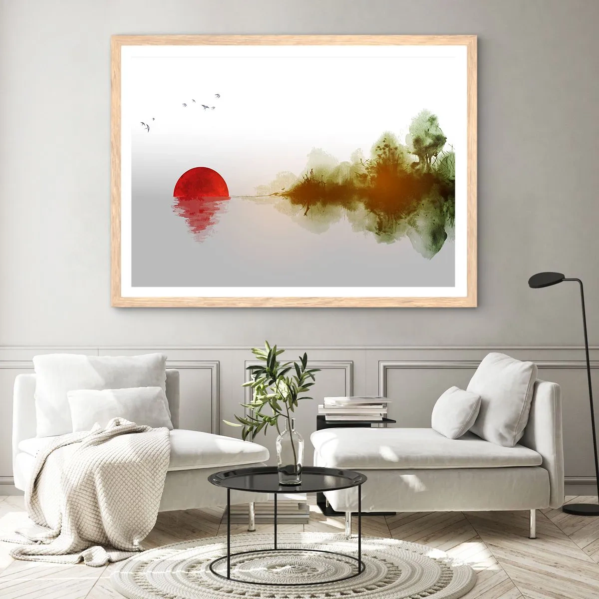 Affiche dans un chêne clair - Poster - Une promesse de paix - 40x30 cm