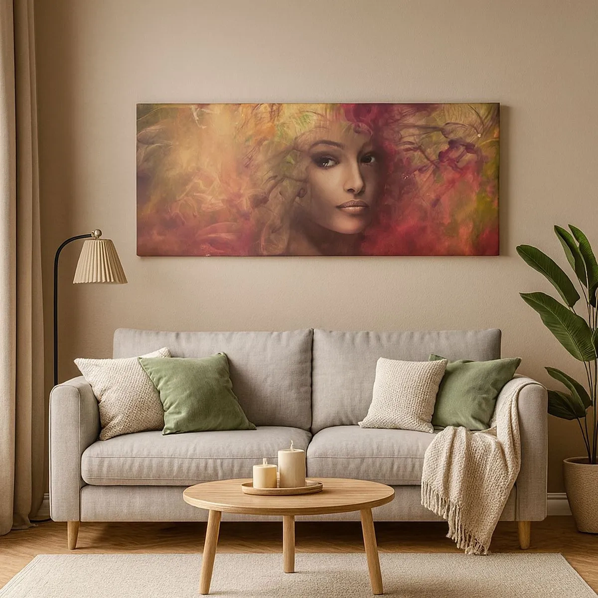 Impression sur toile - Image sur toile - Je suis ici! - 100x40 cm