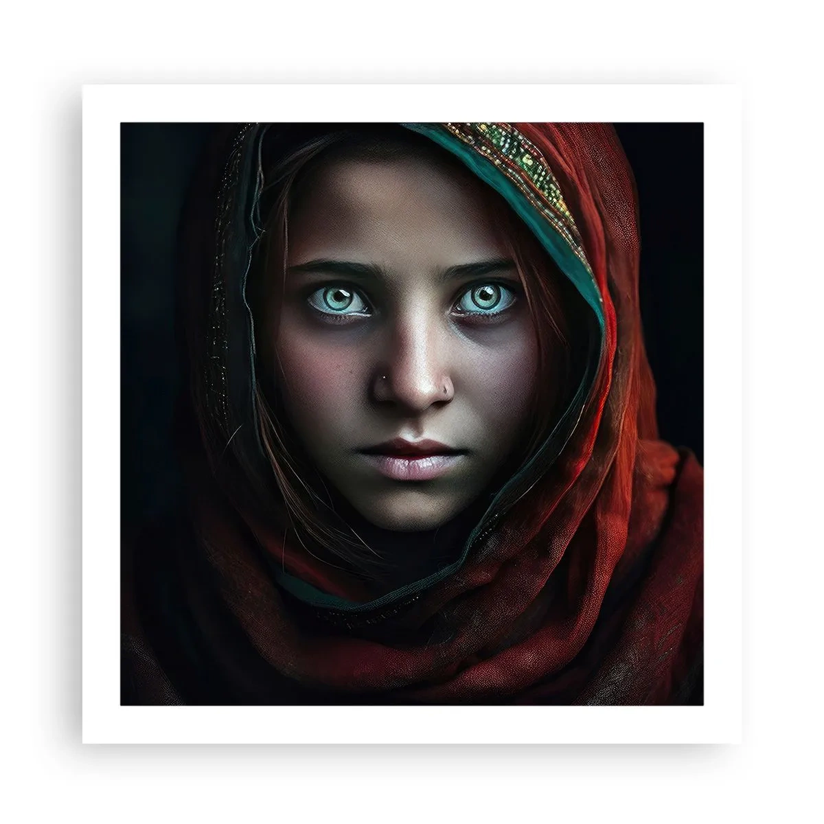 Affiche - Poster - Princesse orientale - 60x60 cm