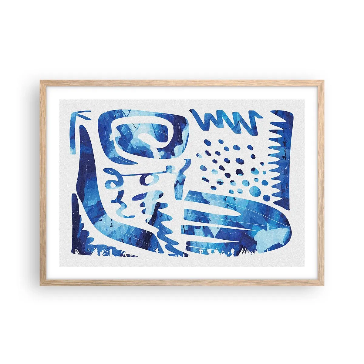 Affiche dans un chêne clair - Poster - Retour aux racines - 70x50 cm