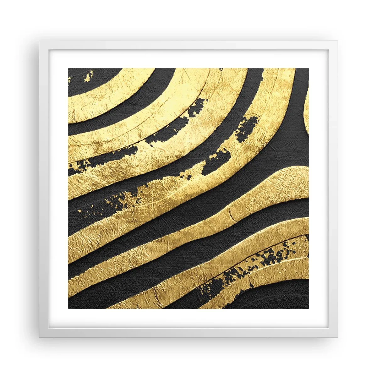 Affiche dans un cadre blanc - Poster - Tout coule - 50x50 cm