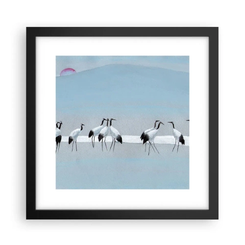 Affiche dans un cadre noir - Poster - Après une chaude journée - 30x30 cm