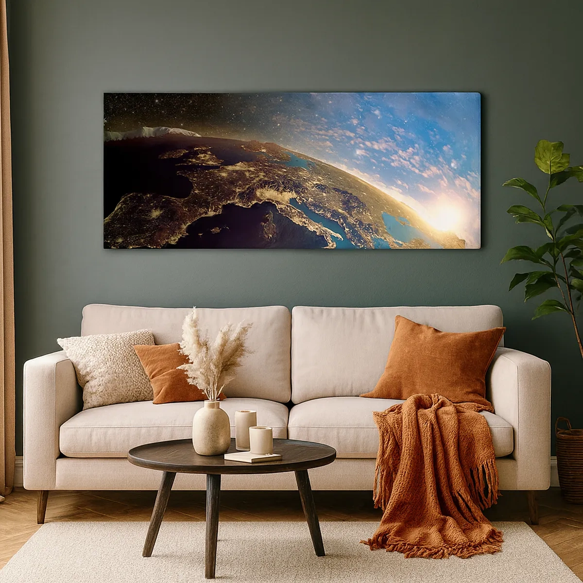 Impression sur toile - Image sur toile - Regardons-nous de loin - 30x30 cm