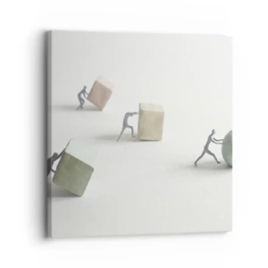 Impression sur toile - Image sur toile - Rien que la vie - 30x30 cm