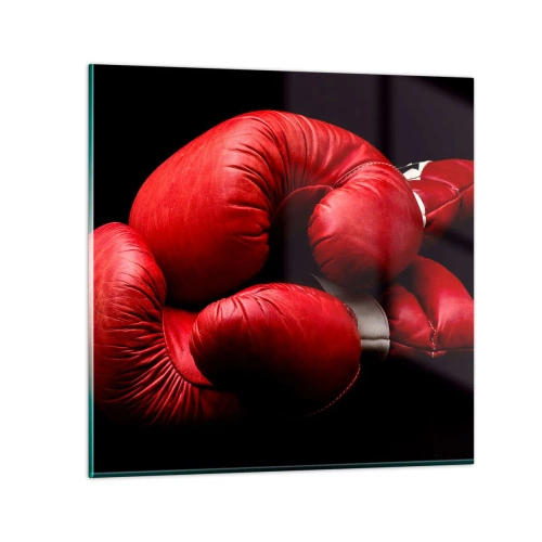 Impression sur verre - Image sur verre - Les émotions du combat sont derrière nous - 70x70 cm