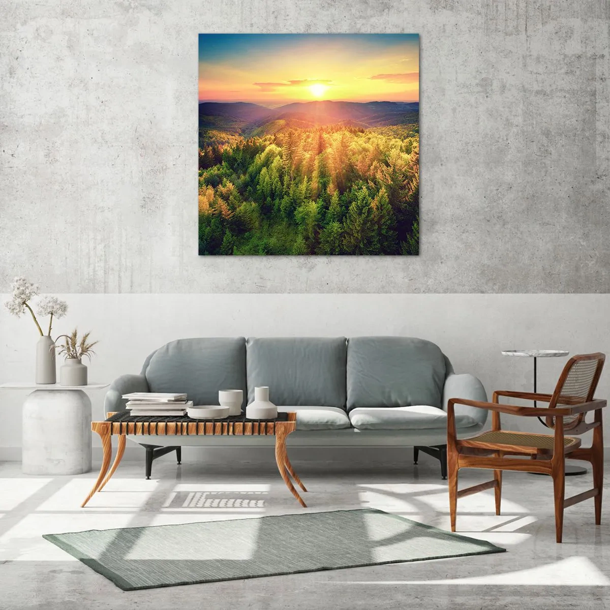 Impression sur verre - Image sur verre - Monts et sommets - 40x40 cm