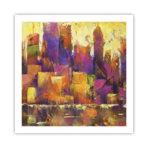 Affiche - Poster - Composition métropolitaine - 60x60 cm