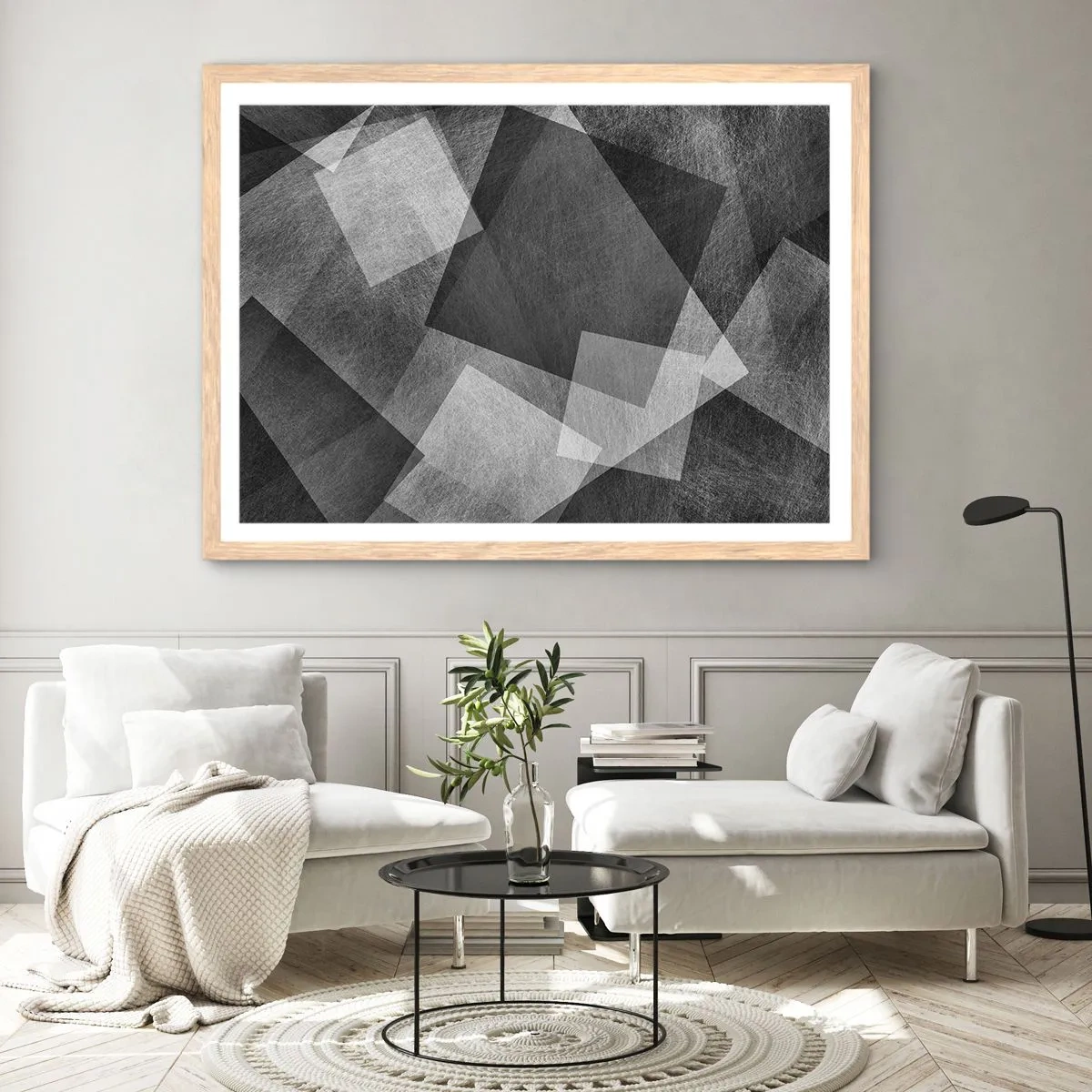 Affiche dans un chêne clair - Poster - Le symbole éternel de durabilité et d'ordre - 40x30 cm