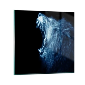 Impression sur verre - Image sur verre - La colère ardente du roi - 70x70 cm