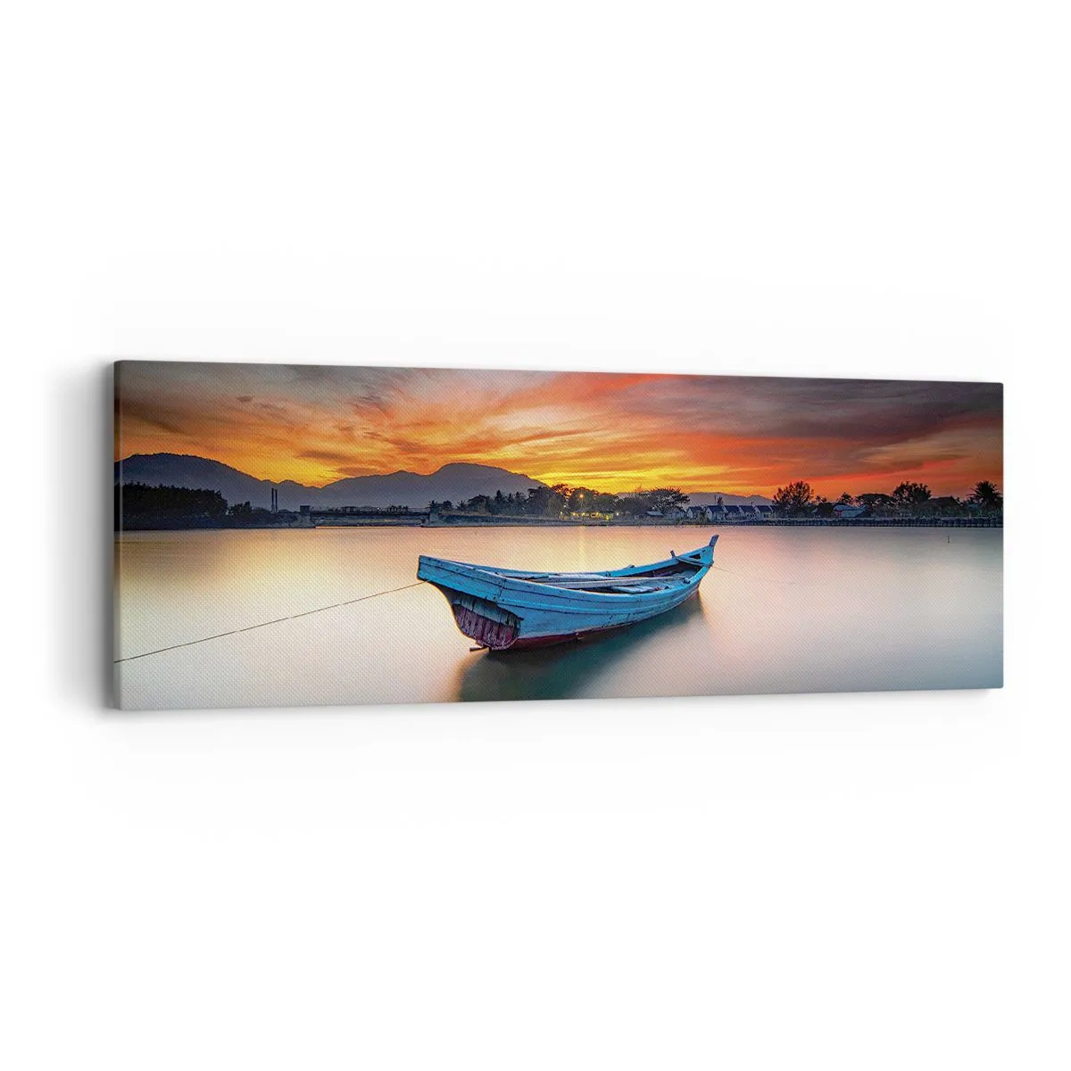 Impression sur toile - Image sur toile - Une bonne nuit arrive - 90x30 cm