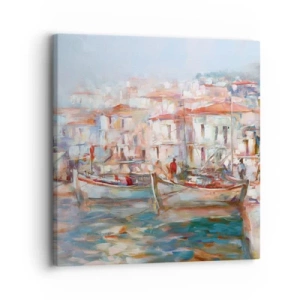 Impression sur toile - Image sur toile - Vacances pastelles - 30x30 cm