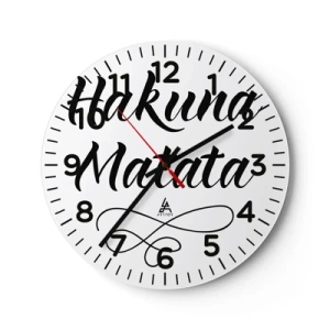 Horloge murale - Pendule murale - Le meilleur conseil - 30x30 cm