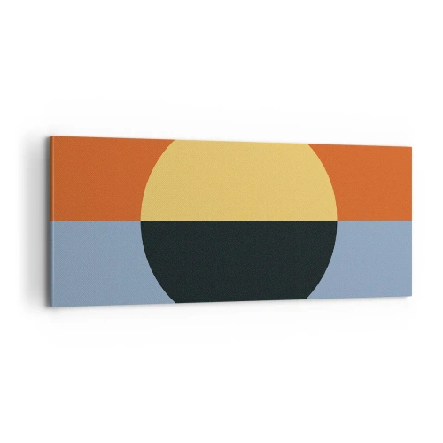 Impression sur toile - Image sur toile - Composition de chaleur et de fraîcheur - 100x40 cm